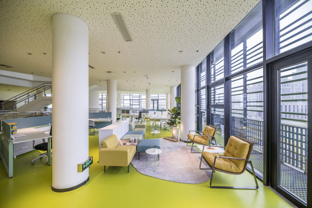 XJTU-POLIMI Joint School interiors with sofas