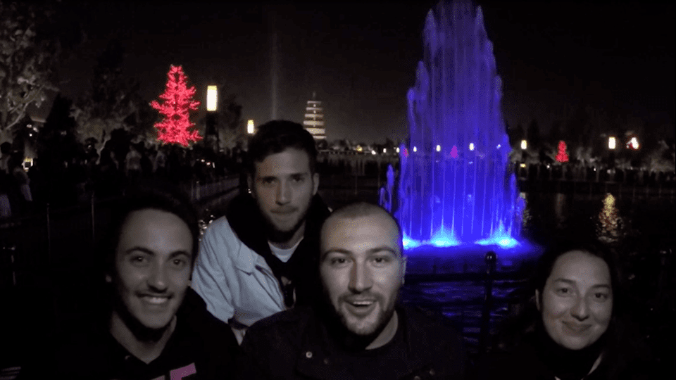 Polimi's students in Xi'an at night